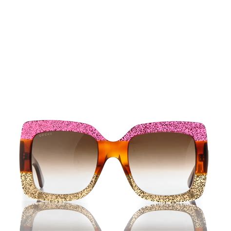 gucci pink and blue sunglasses|gucci pink sunglasses square.